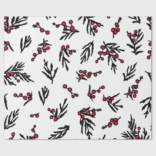 naadloos patroon met hand getrokken winter cadeaupapier (Vlak)