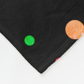 Naadloos patroon met handbeschilderde waterverf sc fleece deken (Hoek)