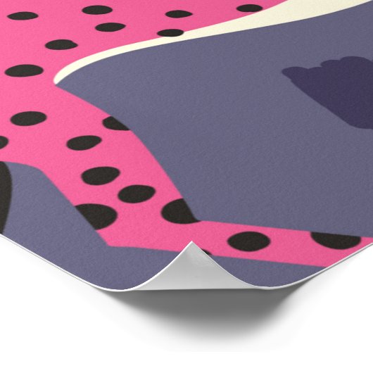 Naadloos patroon met handgetekende exotische big c poster (Hoek)