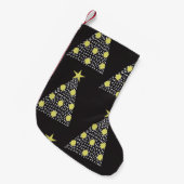 Naadloos patroon met handgetekende kerstbomen i kleine kerstsok (Voorkant (Hangend))