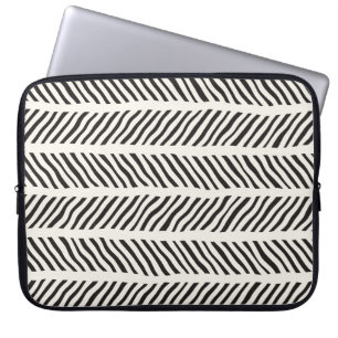Naadloos patroon met handgetekende penseelstreken. laptop sleeve
