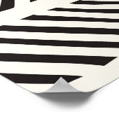 Naadloos patroon met handgetekende penseelstreken. poster (Hoek)