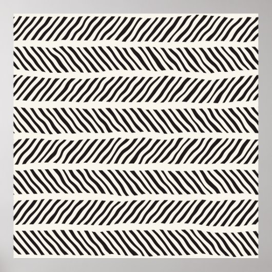 Naadloos patroon met handgetekende penseelstreken. poster (Voorkant)