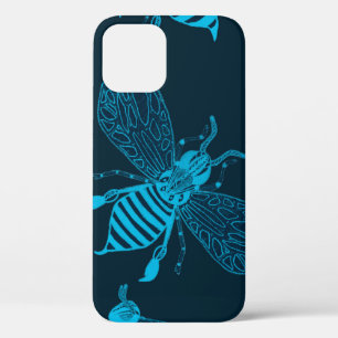 Naadloos patroon met handgetrokken bijen. Mode zie Case-Mate iPhone Case