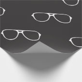 Naadloos patroon met handgetrokken bril, mode cadeaupapier (Hoek)