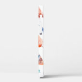 Naadloos patroon met handgetrokken veren op wit Case-Mate iPhone case (Achterkant / Links)