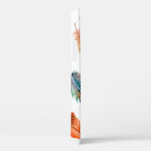 Naadloos patroon met handgetrokken veren op wit Case-Mate iPhone case (Achterkant / Rechts)