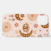 naadloos patroon met hemelogen, maan, zon Case-Mate iPhone case (Achterkant (horizontaal))