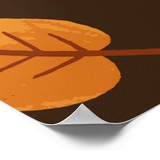 Naadloos patroon met herfstbladeren, voor poster (Hoek)