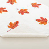 Naadloos patroon met herfstbladeren. Waterverf ha Sherpa Deken (3/4)