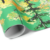 Naadloos patroon met herfstbos cadeaupapier (Rol Hoek)