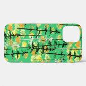 Naadloos patroon met herfstbos Case-Mate iPhone case (Achterkant (horizontaal))