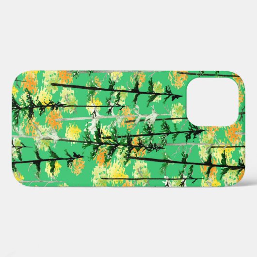 Naadloos patroon met herfstbos Case-Mate iPhone case (Achterkant (horizontaal))