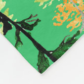 Naadloos patroon met herfstbos fleece deken (Hoek)