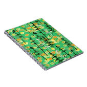 Naadloos patroon met herfstbos notitieboek (Rechterzijde)