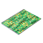 Naadloos patroon met herfstbos notitieboek (Linkerzijde)