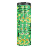 Naadloos patroon met herfstbos thermosbeker (Achterkant)