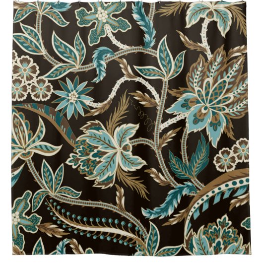 Naadloos patroon met het etnische Japanse ornament Douchegordijn (Voorkant)