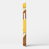 Naadloos patroon met houten schuimbier Mugsbeer, p Case-Mate iPhone Case (Achterkant / Rechts)