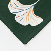 , naadloos patroon met inkgobladeren fleece deken (Hoek)