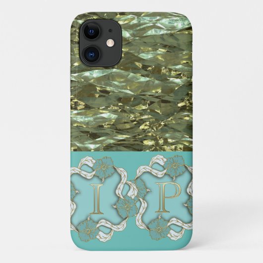 Naadloos patroon met IP Monogram Case-Mate iPhone Case (Achterkant)