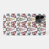 Naadloos patroon met kabouters en vlinders Case-Mate iPhone case (Achterkant (horizontaal))