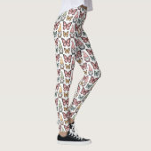 Naadloos patroon met kabouters en vlinders leggings (Rechts)