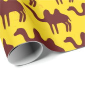 Naadloos patroon met kamelen. cadeaupapier (Rol Hoek)