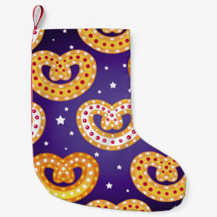 Naadloos patroon met kerstsnoepjes. kleine kerstsok
