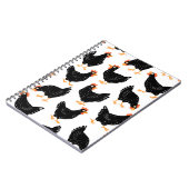 Naadloos patroon met kip notitieboek (Linkerzijde)