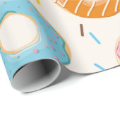 Naadloos patroon met kleurrijke, lekkere glanzende cadeaupapier (Rol Hoek)