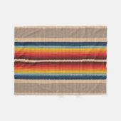 Naadloos patroon met kleurrijke strepen fleece deken (Voorkant (Horizontaal))