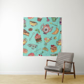 naadloos patroon met koekjes wandkleed (In situ)