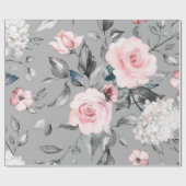 Naadloos patroon met lentbloemen en bladeren. H Cadeaupapier (Vlak)