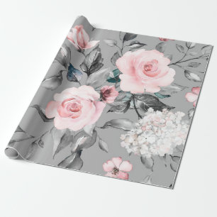 Naadloos patroon met lentbloemen en bladeren. H Cadeaupapier