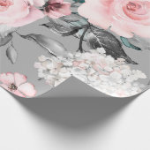 Naadloos patroon met lentbloemen en bladeren. H Cadeaupapier (Hoek)