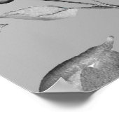 Naadloos patroon met lentbloemen en bladeren. H Poster (Hoek)