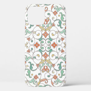 naadloos patroon met lijnkunstversiering. V Case-Mate iPhone Case