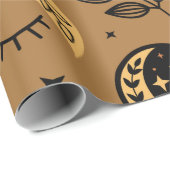 naadloos patroon met magische elementen cadeaupapier (Rol Hoek)