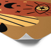 naadloos patroon met magische elementen poster (Hoek)