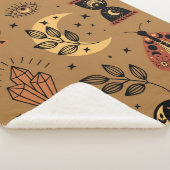 naadloos patroon met magische elementen sherpa deken (3/4)