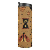 naadloos patroon met magische elementen thermosbeker (Geroteerd rechts)