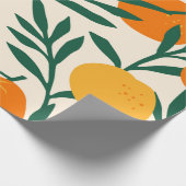 naadloos patroon met mandarijnen. Trendy ha Cadeaupapier (Hoek)