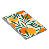  naadloos patroon met mandarijnen. Trendy ha Notitieboek (Rechterzijde)