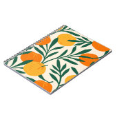  naadloos patroon met mandarijnen. Trendy ha Notitieboek (Linkerzijde)