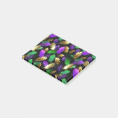 Naadloos patroon met Mardi Gras-veren Post-it® Notes (Schuin)