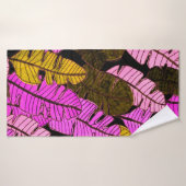 Naadloos patroon met met de hand getrokken tropisc badhanddoek (Badhanddoek)