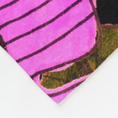 Naadloos patroon met met de hand getrokken tropisc fleece deken (Hoek)