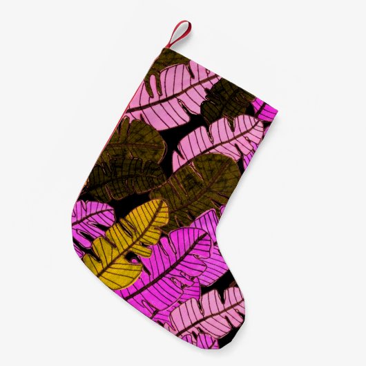 Naadloos patroon met met de hand getrokken tropisc kleine kerstsok (Voorkant (Hangend))