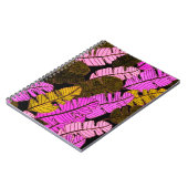 Naadloos patroon met met de hand getrokken tropisc notitieboek (Linkerzijde)